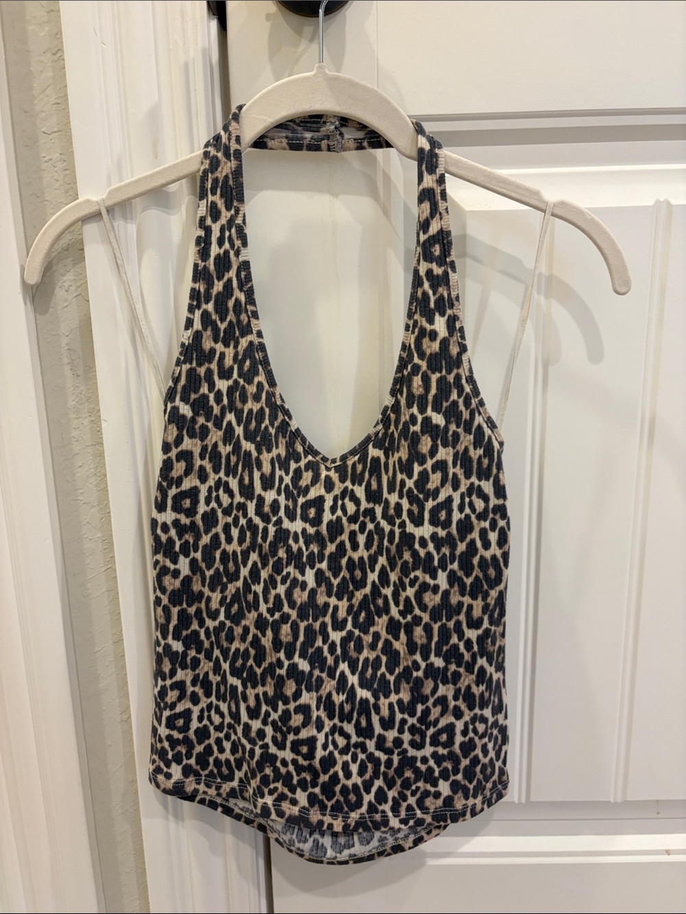 American Eagle Outfitters Leopard Print halter top